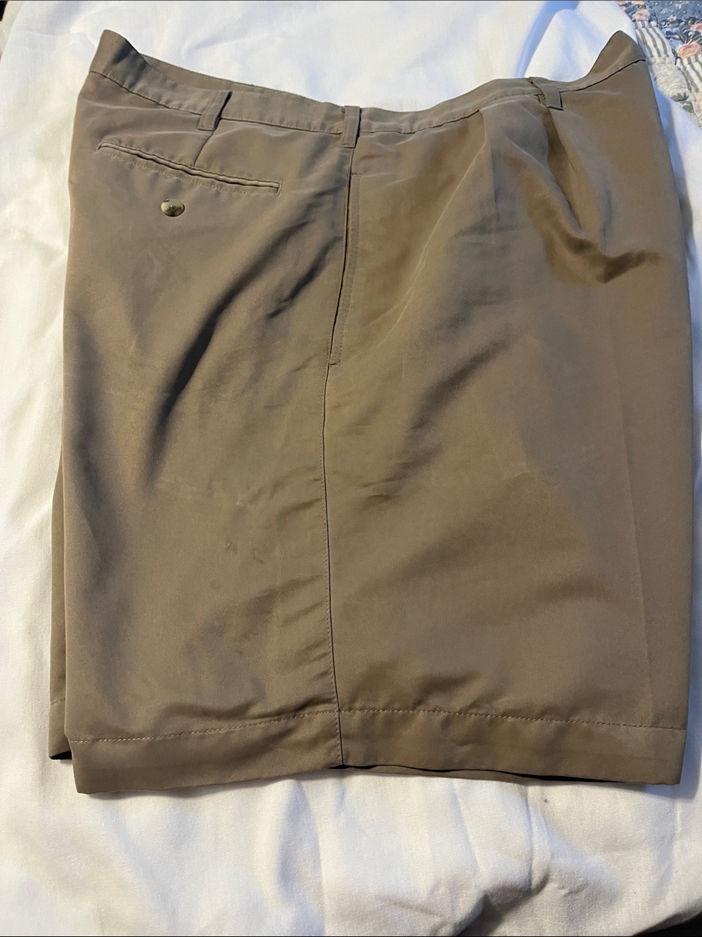 croft & barrow Men's Flat-Front Brown Dress Shorts